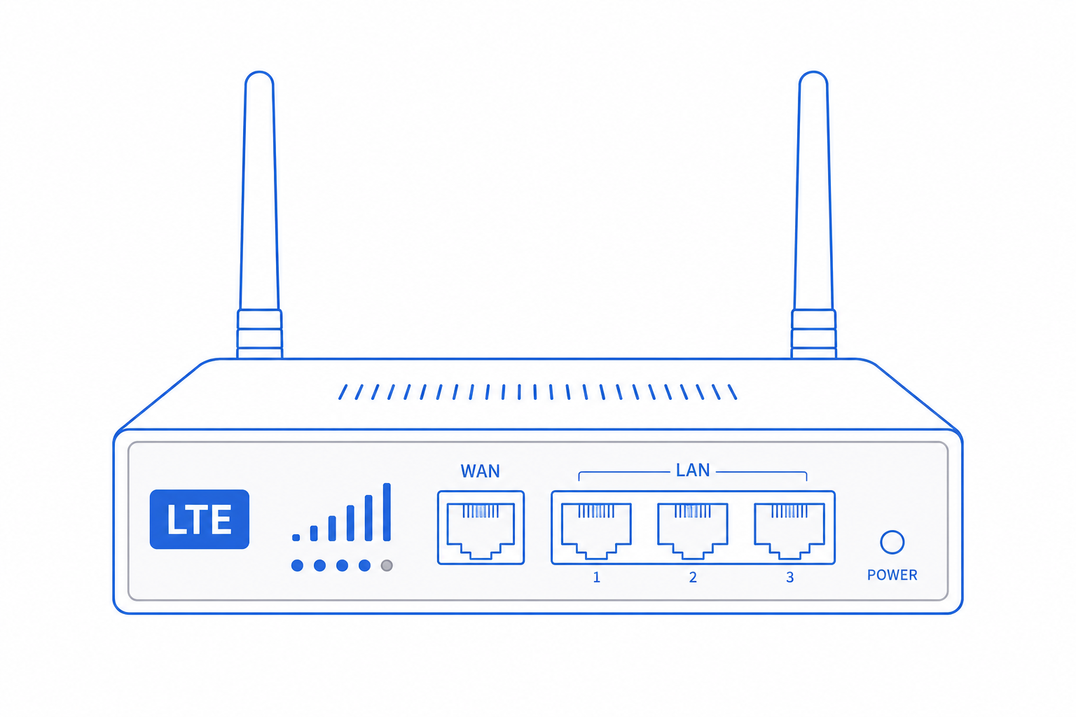 LTE Failover Router product illustration for the CloudIP smb networking hardware catalog.