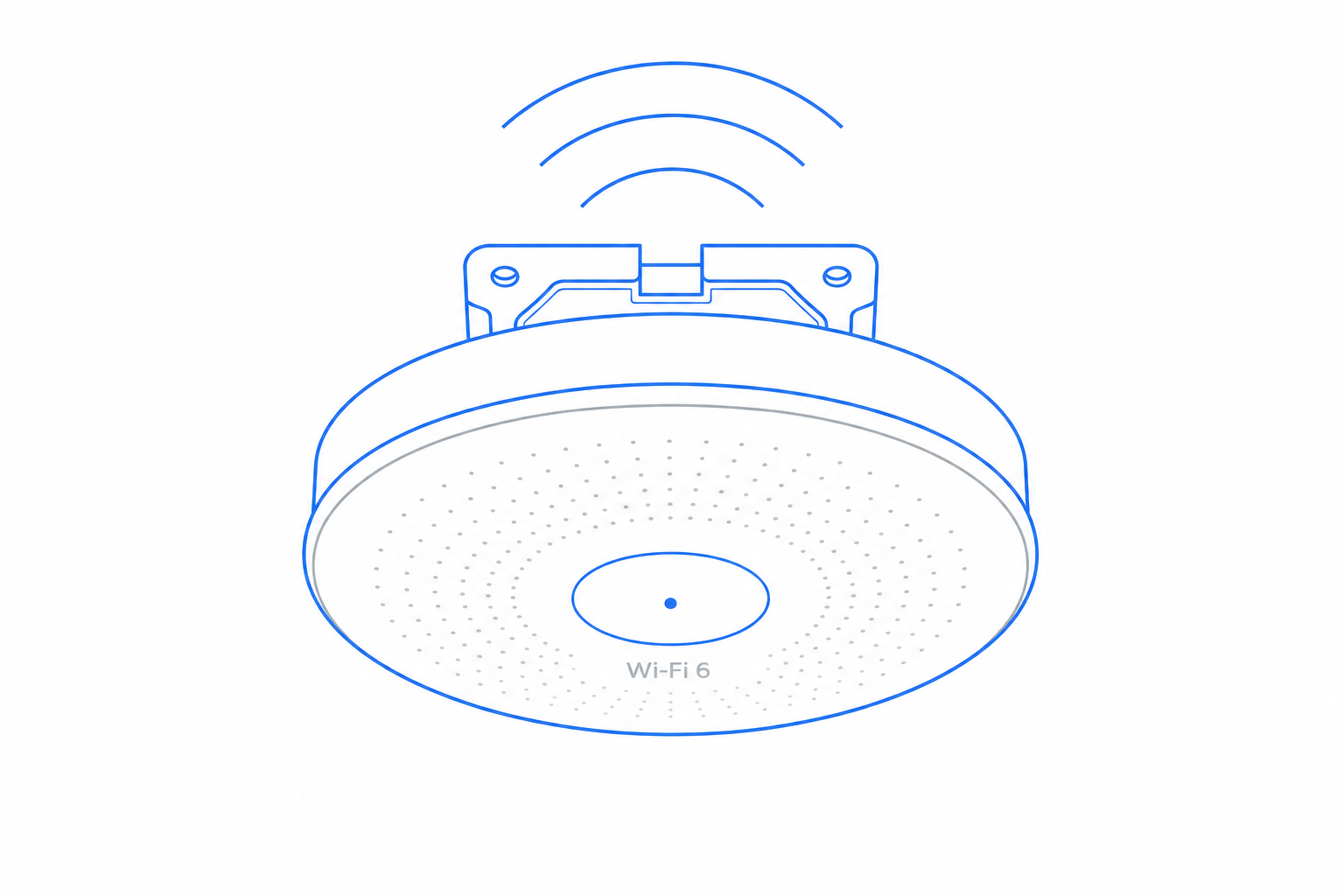 Wi-Fi 6 Access Point product illustration for the CloudIP smb networking hardware catalog.